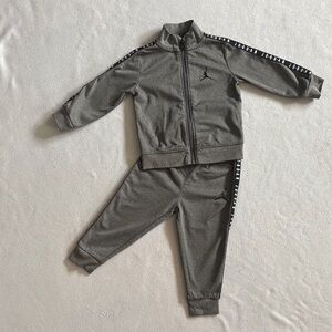 Jordan Kids Gray Tracksuit with Logo Tape